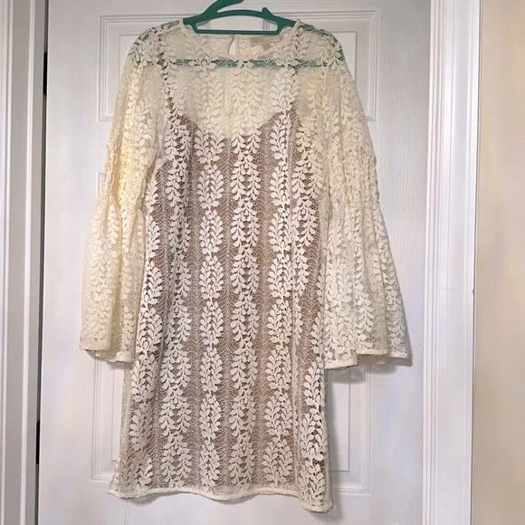 Michael by Michael Kors cream lace dress: Size M. Excellent condition, worn  once